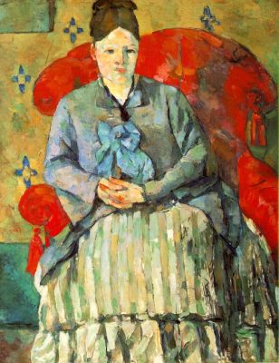 Madame Cézanne in a Red Armchair