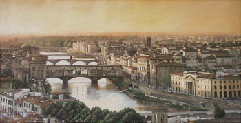 Vista dell'Arno e Ponte Vecchio