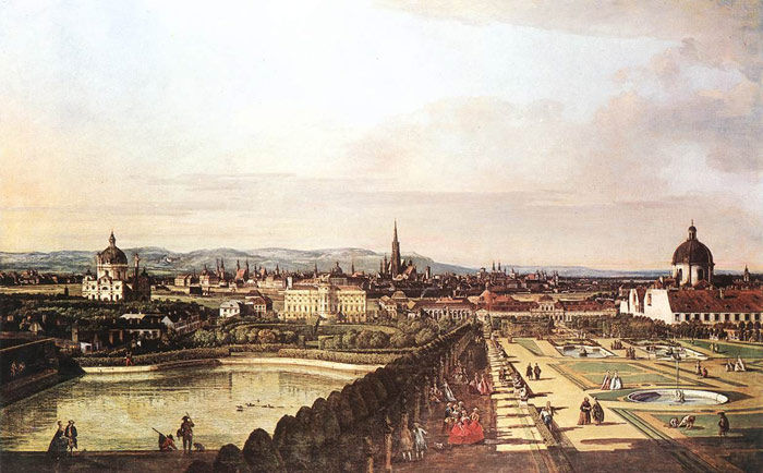 Vista di Vienna dal Belvedere