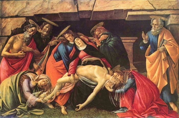 Lamentation on Christ died with Saints