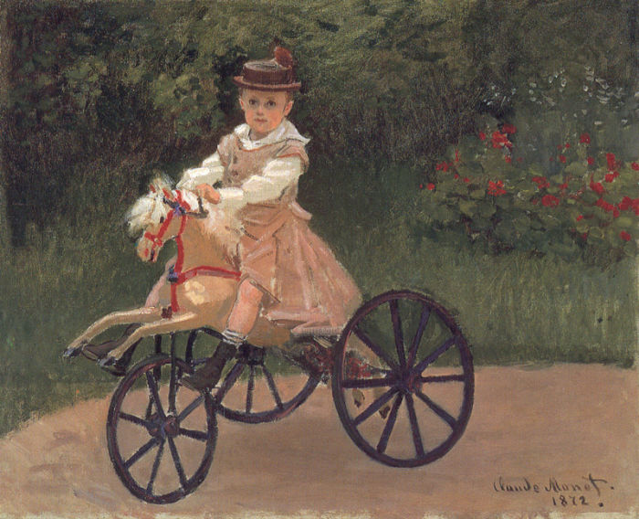 Jean Monet on his Mechanical Horse
