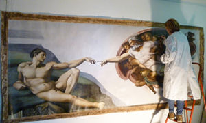 Affresco creazione  Michelangelo