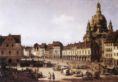 Piazza del mercato a Dresda
