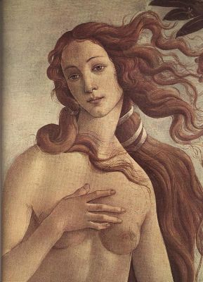 Dipinto The birth of Venus (Detail)